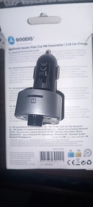 Transmisor FM via Bluetooth kit Automóvel