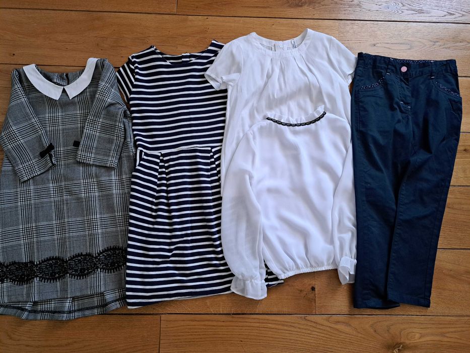 Paka ubrań dla dziewczynki r 122/128