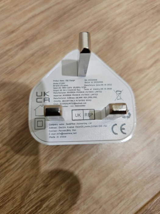 Ładowarka USB zasilacz wtyczka, 3 sztuki 2 porty 5 V/2,1 A USB