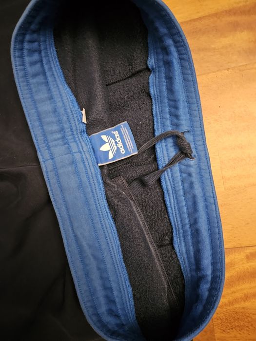 Super Spodnie dresowe Adidas rozm. XL granat, grube
