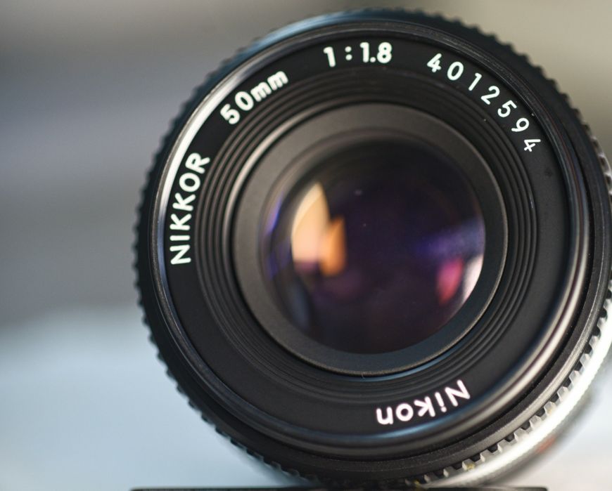 Nikon Nikkor  Ai-s 50mm f/1.8 Pancake lente, manual para FX ou DX