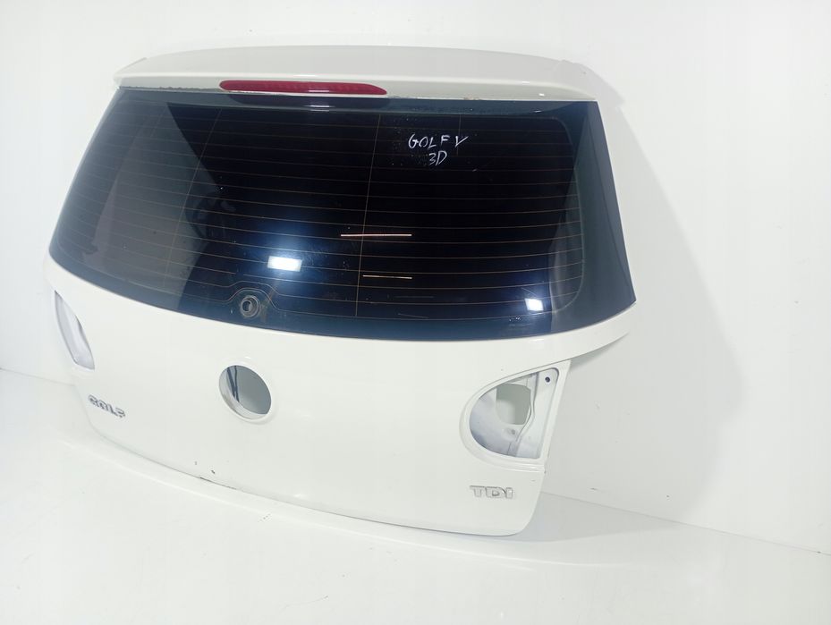 VW Golf V 5 03-09 KLAPA BAGAŻNIKA tylna tył biała