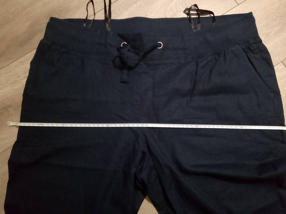 Spodnie przewiewne bawełniane imitacja lnu. Rozmiar 50. Nowe