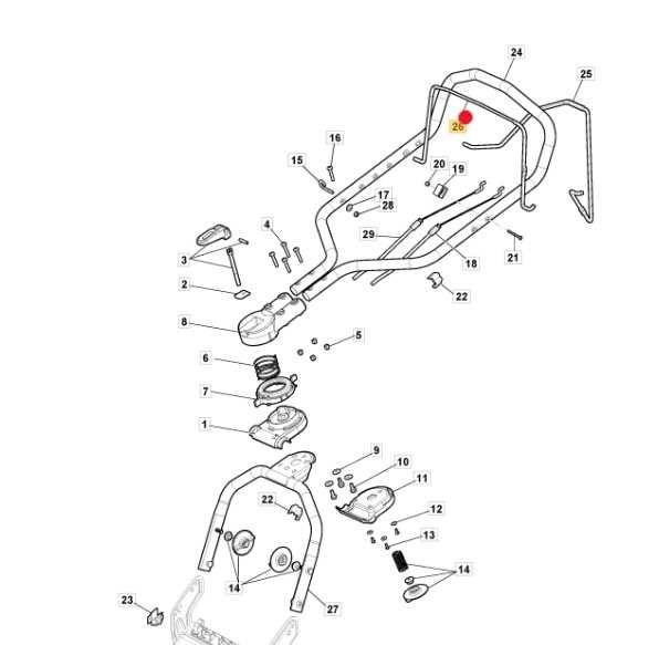 Dźwignia hamulca kosiarki Stiga Combi / Multiclip