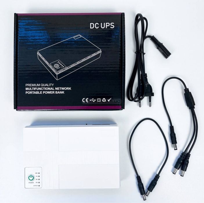 Mini-UPS DC1018P для роутера 12V/9V/5V 10400mAh чорний