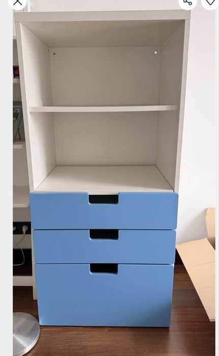 Movel ikea SMÅSTAD / PLATSA gavetas azuis