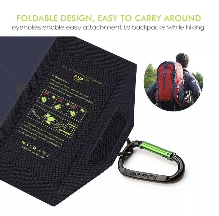 Сонячна батарея для зарядки телефону  ALLPOWERS AP-SP5V21W