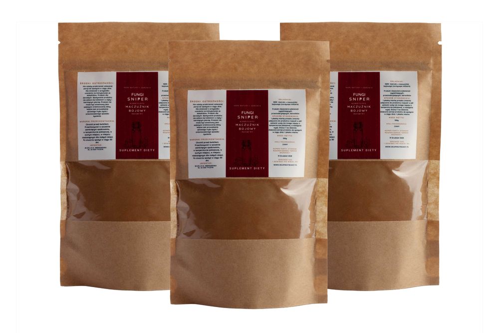 Maczużnik bojowy (Kordyceps) 10:1 ekstrakt -  Trzy Opakowania po 100g