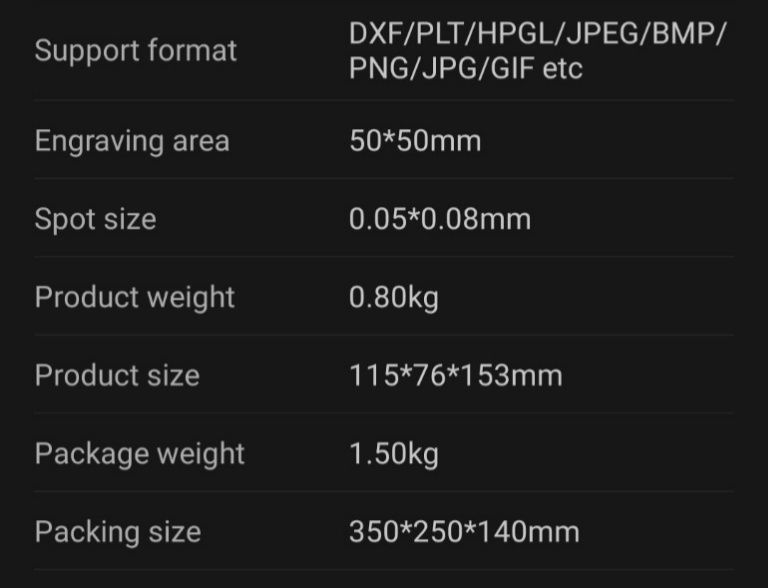 Gravadora laser wainlux z4