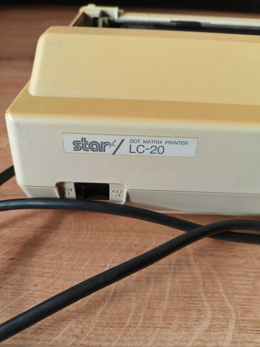 Drukarka igłowa Star LC-20 – retro / vintage – sprawna mechanicznie + kabel