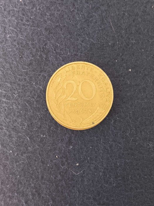 Moedas de 20 centimes - França - 1964 e 1967