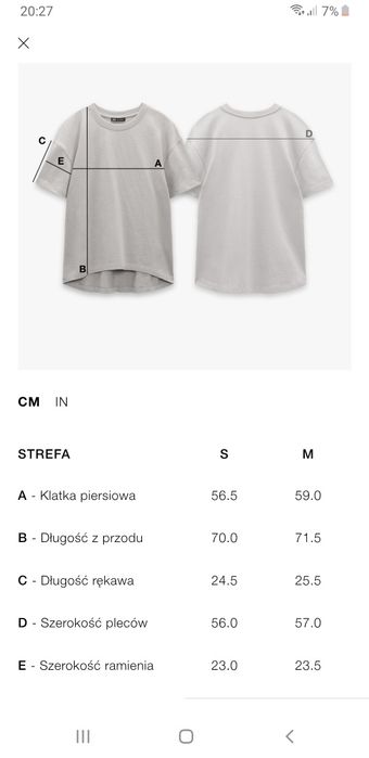 Bluzka Zara S oversize kolekcja len paski koszulka tshirt lato tkmaxx