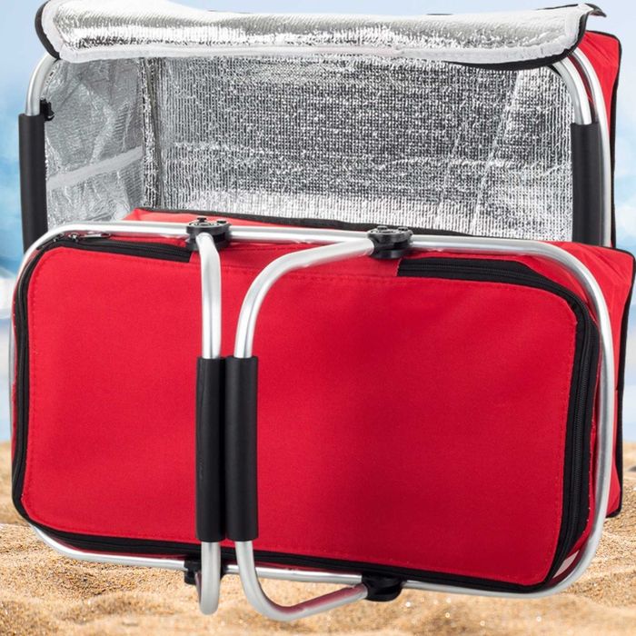 KOSZYK PIKNIKOWY Składany TERMICZNY Turystyczny Kosz Na Zakupy