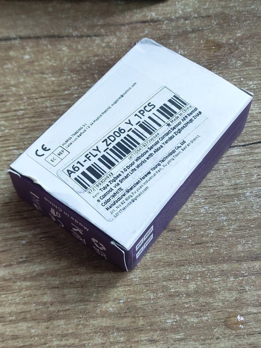 Бездротовий датчик відкриття дверей, вікон Zigbee, Tuya, home assist