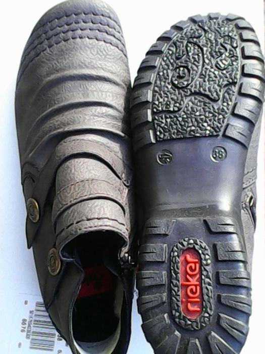 Женские кожаные мокасины RIEKER Оригинал!