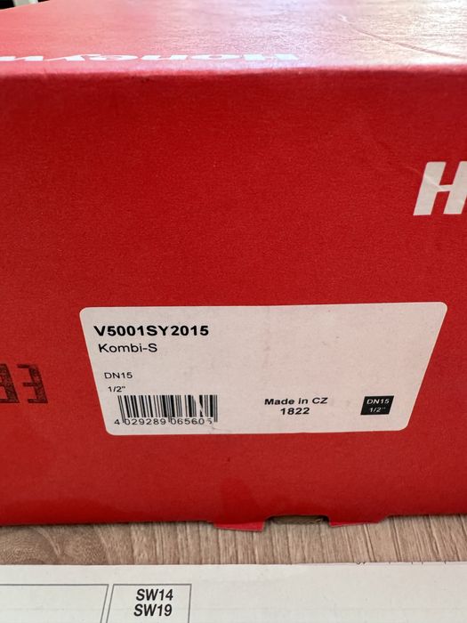 Zawór odcinający Honeywell Kombi-S, V5001SY2015.