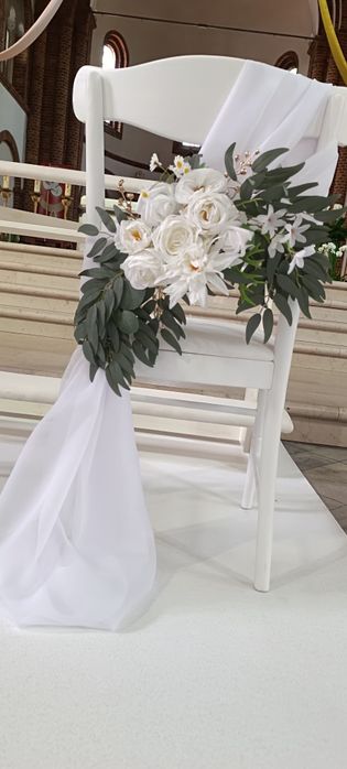 Dekoracje weselne, dekoracja kościoła, ślub, wesele, kwiaty, florystyk
