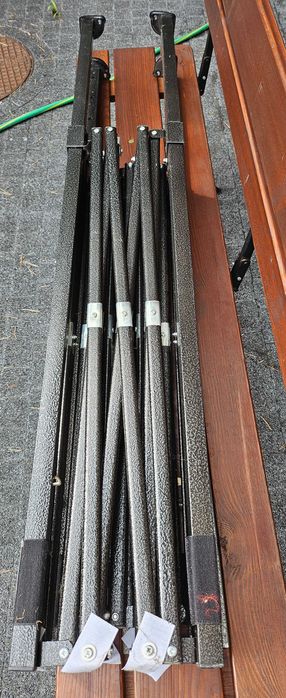 Pawilon handlowy cateringowy, ekspresowy - 2x3 m - 4 ściany - czerwony, namiot ogrodowy
