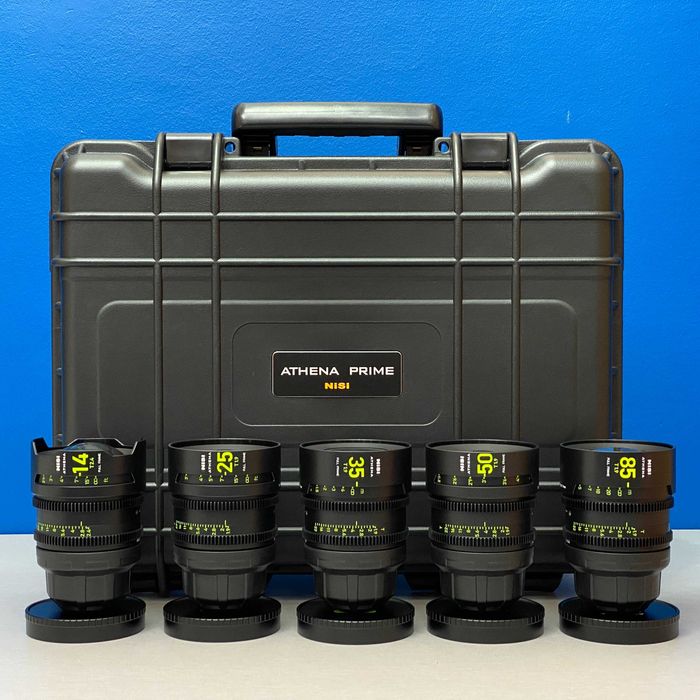 NiSi Athena Prime Kit | 14mm T2.4 | 25mm, 35mm, 50mm, 85mm T2.9 | PL-Mount | NOVAS