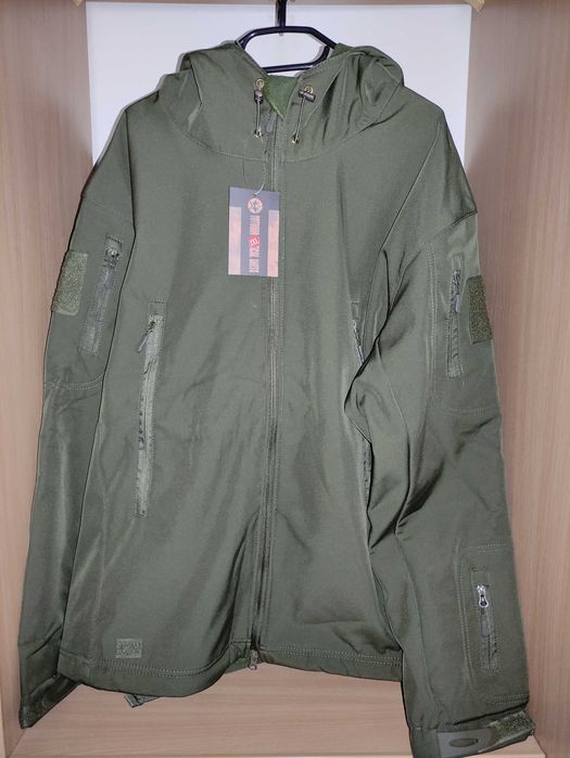 Komplet Softshell Bluza+Spodnie 100% poliester OLIVE 3XL