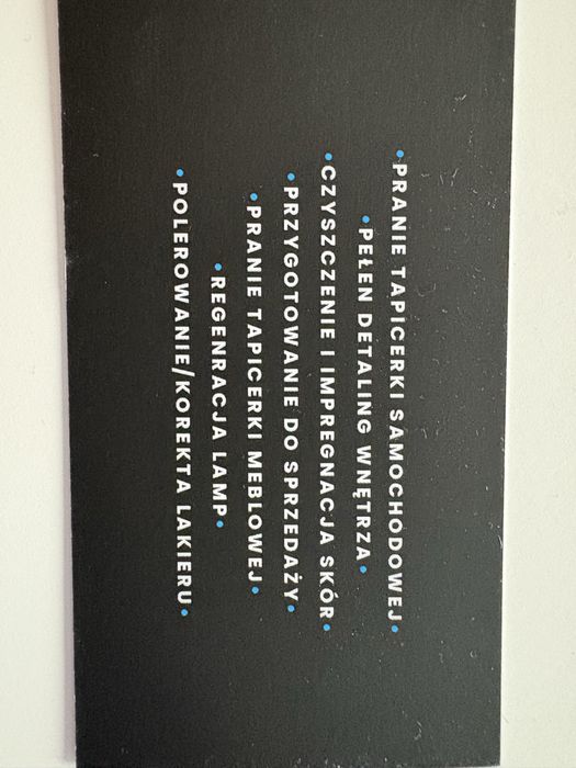 Profesjonalne pranie tapicerki samochodowej i meblowej