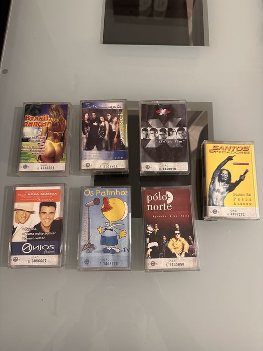 Cassetes Variadas de Bandas Protuguesas