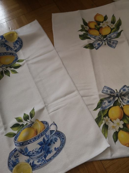 Ręczniki kuchenne w cytryny