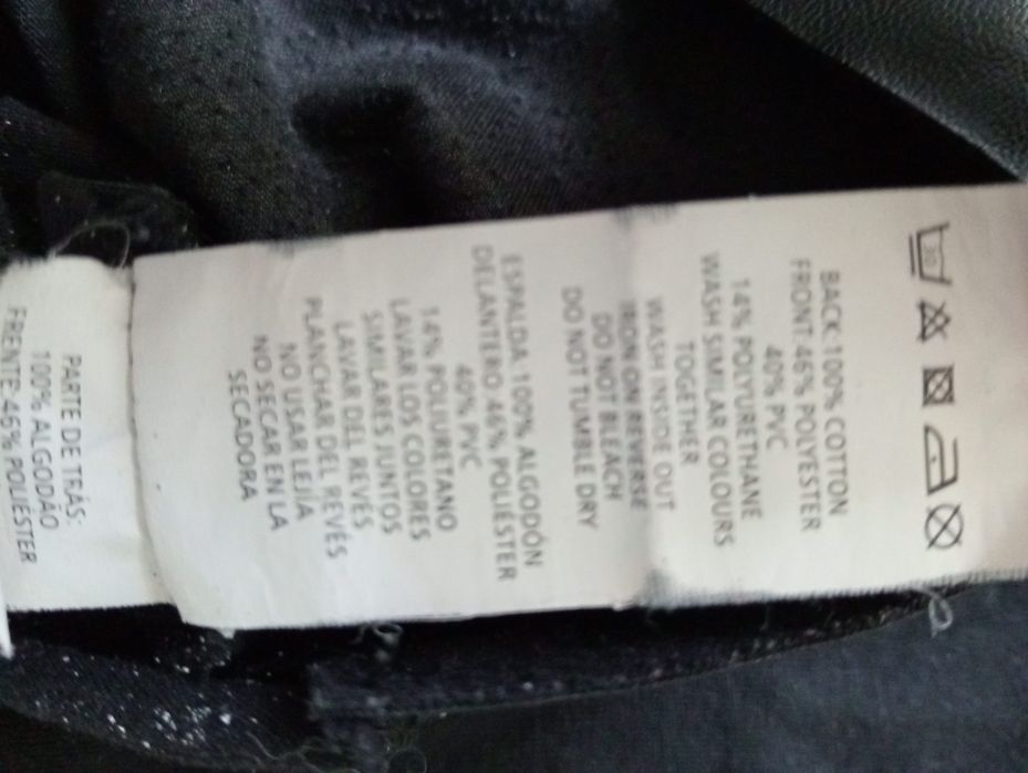 Bluzka czarna rękaw 3/4 XS/S 34/36