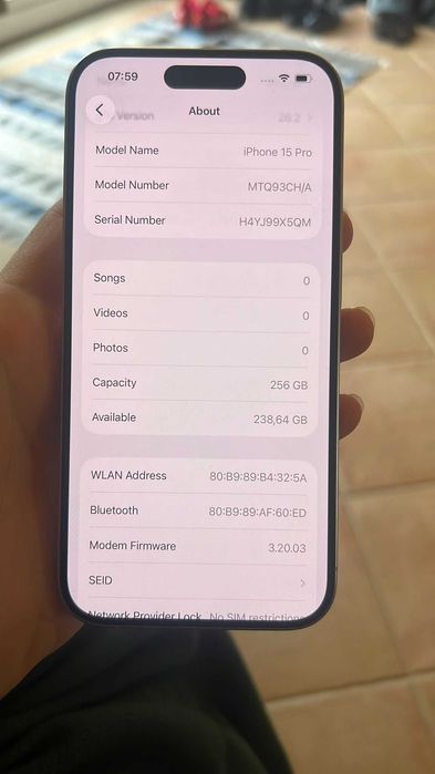 Iphone 15 Pro 256GB Dual SIM - Como novo
