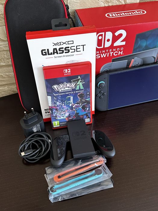 Nintendo switch 2 Raz odpalone Mario Pokemon Dowód zakupu Gwarancja Zestaw Dowóz