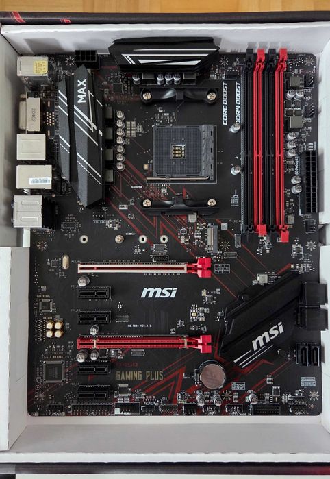 Płyta główna MSI B450 Gaming Plus MAX - 100% SPRAWNA, STAN IDEALNY + GRATIS