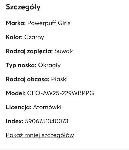 Powerpuff girls trzewiki ocieplane