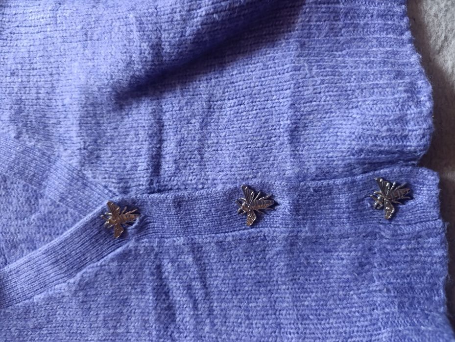 Sweterek rozpinany Reserved 116 cm, ozdobne guziki