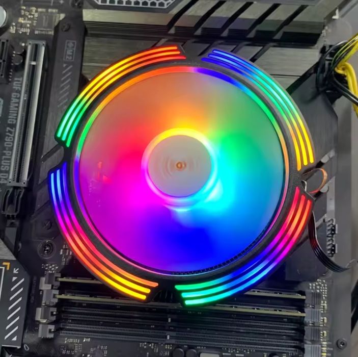 Кулер для процессора 120мм RGB 4pin 110W TDP AMD/Intel