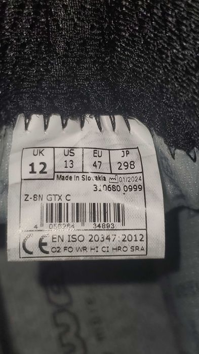 Ботинки берцы Lowa Z-8N GTX Black ОРИГИНАЛ 41.5 - 48.5