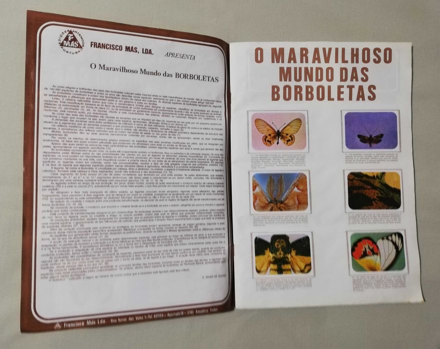 Caderneta - O Maravilhoso Mundo das Borboletas (Completa)
