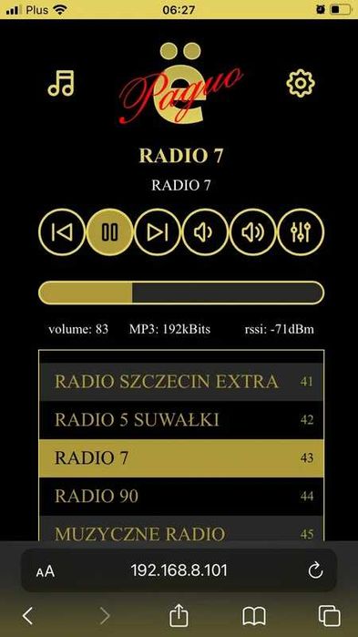 yoradio bez LCD radio internetowe