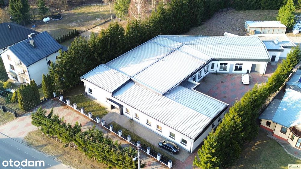 Atrakcyjny budynek usług-produk. 900 m2 - działka 42 ary w Łukowie