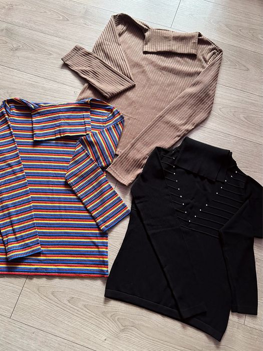 Женский набор: кофта-водолазка S-M; жіночі гольфи; светр под шею (лот)