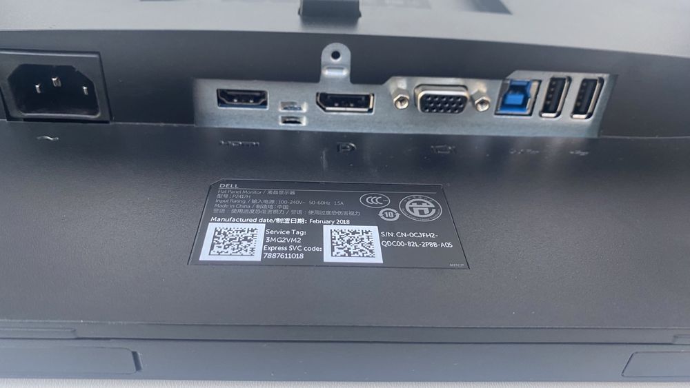 Монітор Dell Professional P2417h 24” IPS FullHD WLEDбезрамковий