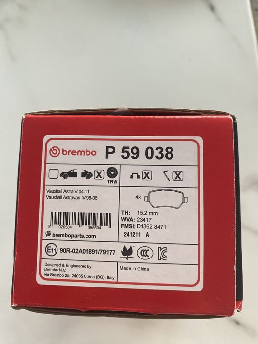 BREMBO Prime P 59 038 Pastilhas de travão traceiras