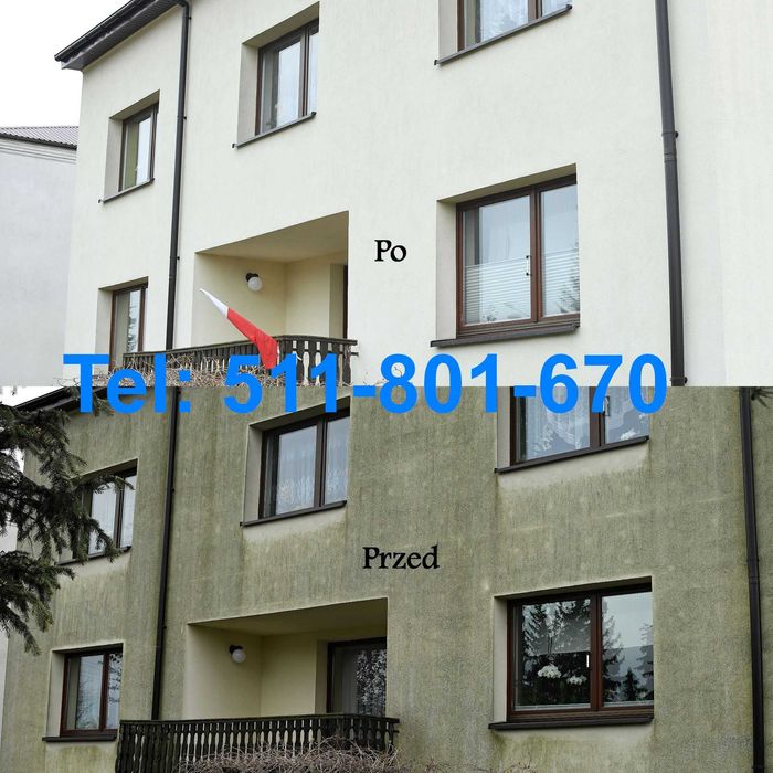 Mycie elewacji, kostki, dachów i tarasów - tanio