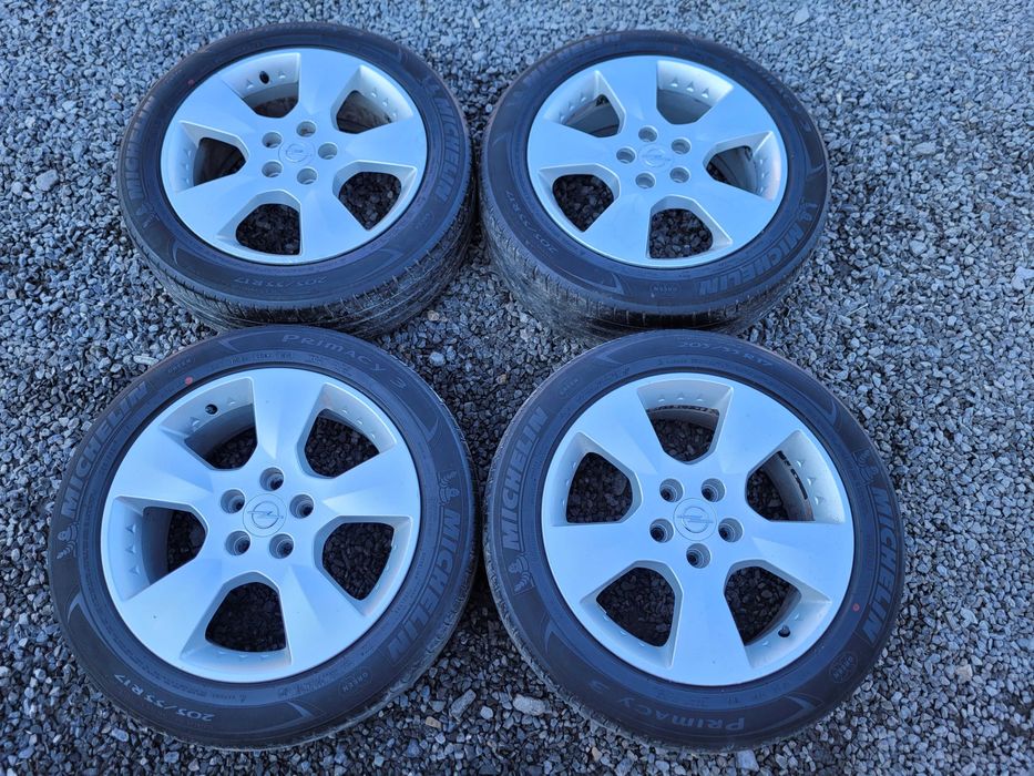 FELGI aluminiowe Koła Opel Vectra C Zafira A Astra H 17 cali 5x110 Opony letnie