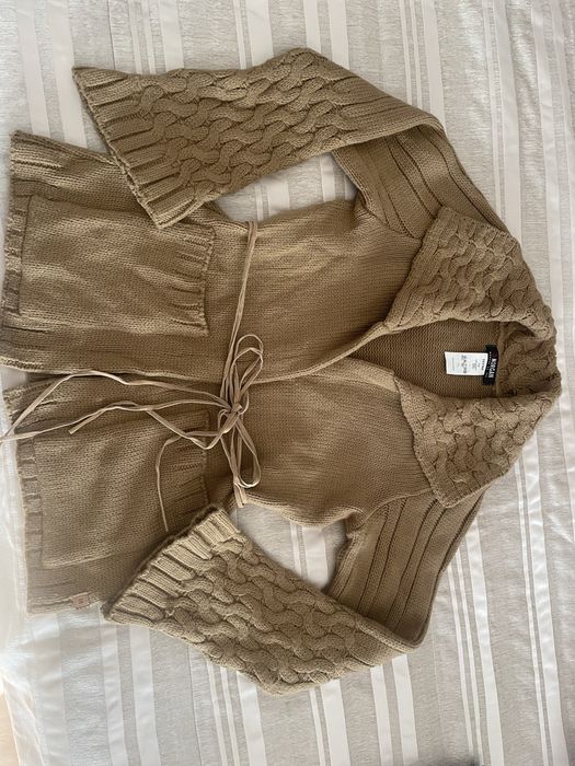 Casaco malha grossa camel Morgan