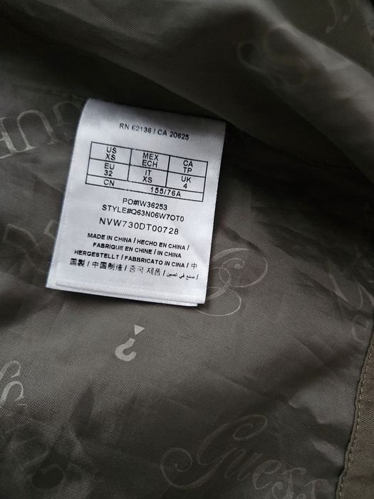Khaki parka Guess rozm. XS