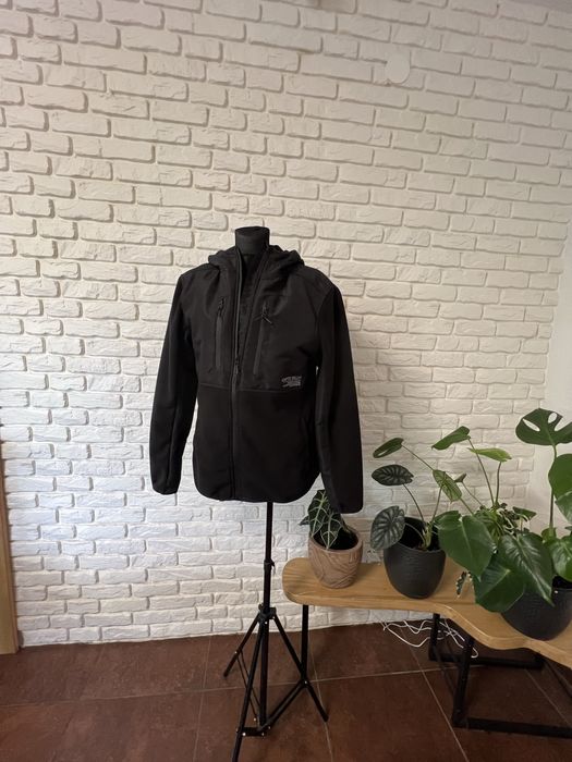 Kurtka z polaru czarna męska długi rękaw