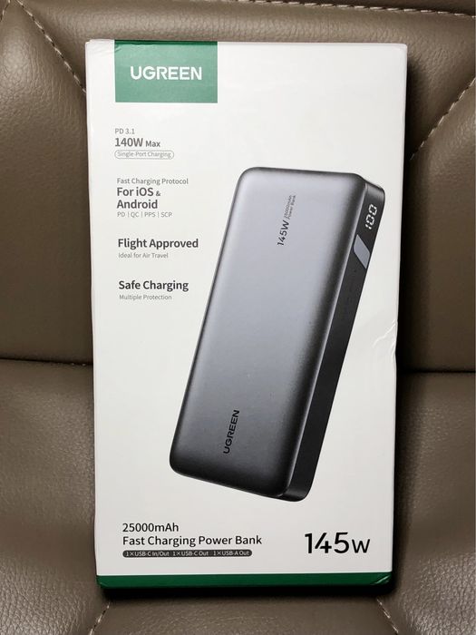 PowerBank UGREEN 145W на 25000mAh. Павербанк оригінал, новий