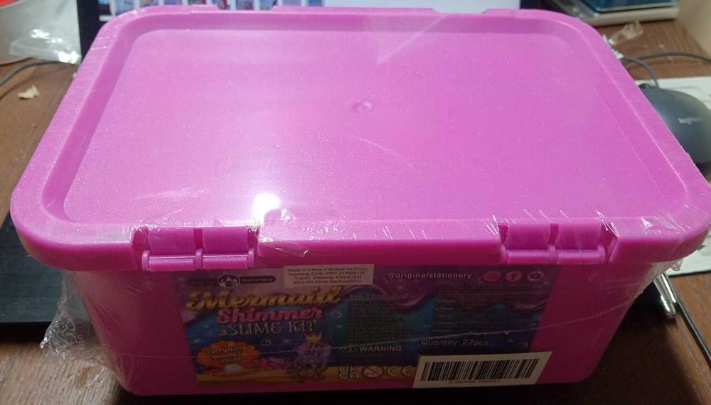 Kit Slime Sereia Original Stationery Mermaid Shimmer 27 Pçs (Novo)