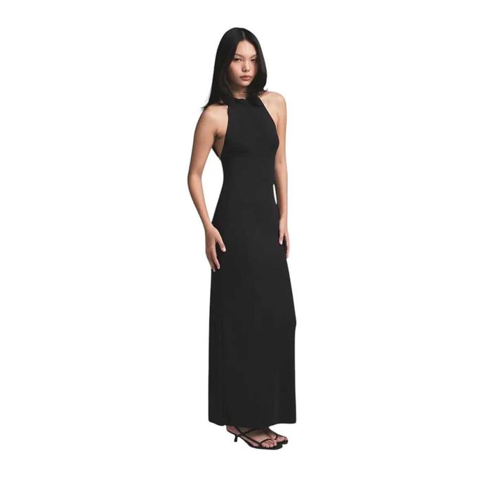 Сукня Skims Cloud Halter Long Dress Onyx