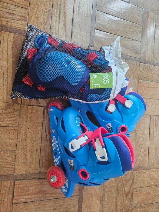 Patins em Linha Criança + Proteções